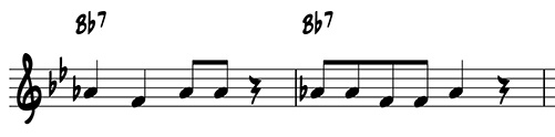 Variation by rhythmic change